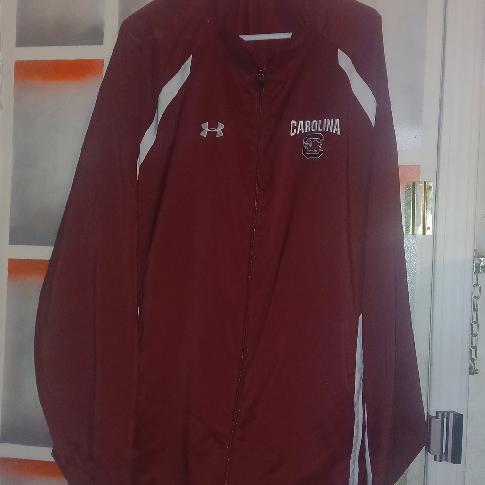 Under Armour Maroon and White Jacket